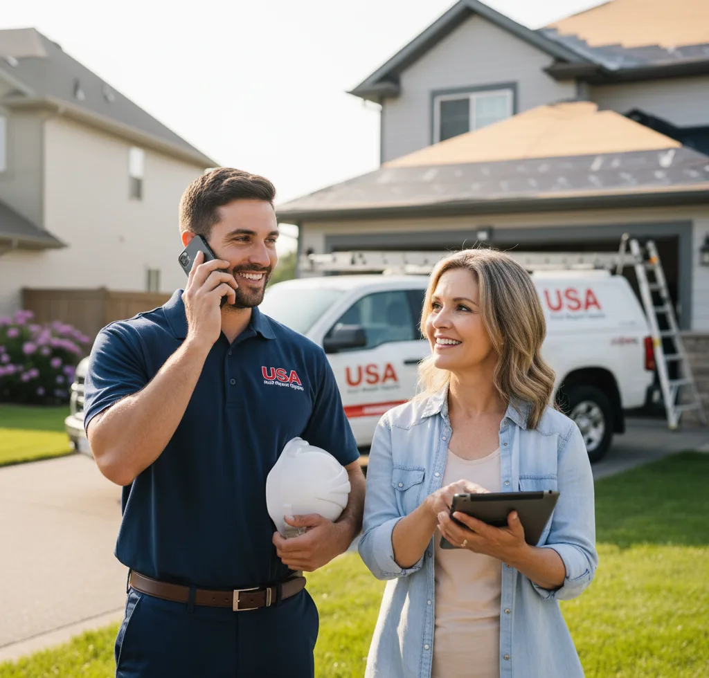 USA Roof Repair Experts customer support in Maynard